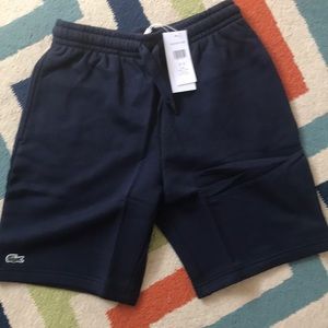 Men’s Lacoste fleece  drawstring shorts